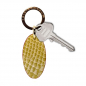 Preview: Trixi Gronau leather key fob Urbany Dakar, Croco embossing lemon